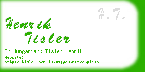 henrik tisler business card